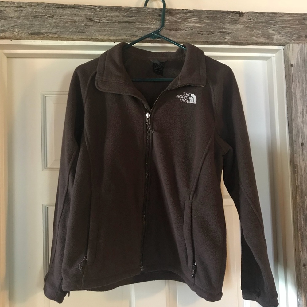 Brown The North Face Fleece Jacket